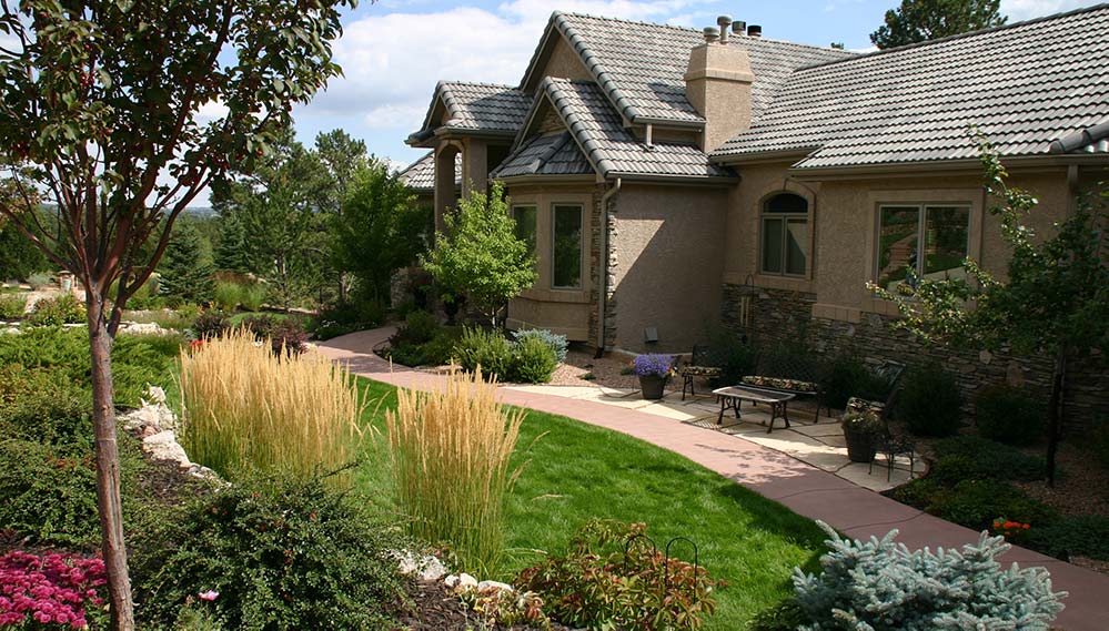 A great example of a residential landscape design that helps answer the question "Does Landscape Design Increase Property Value?"
