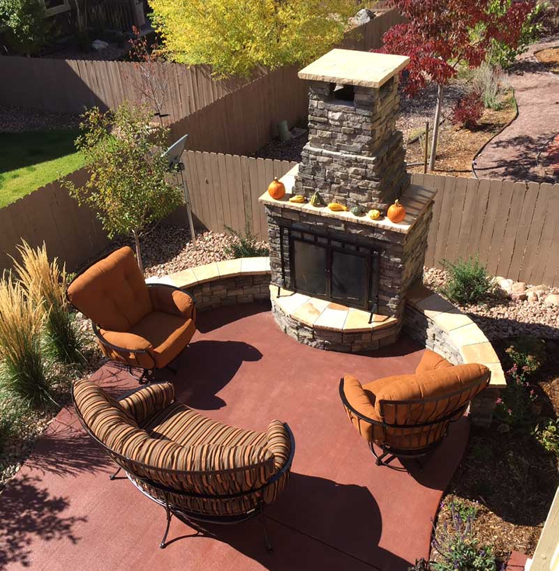 This fire pit provides a nice opportunity to enjoy a fall evening outdoors.